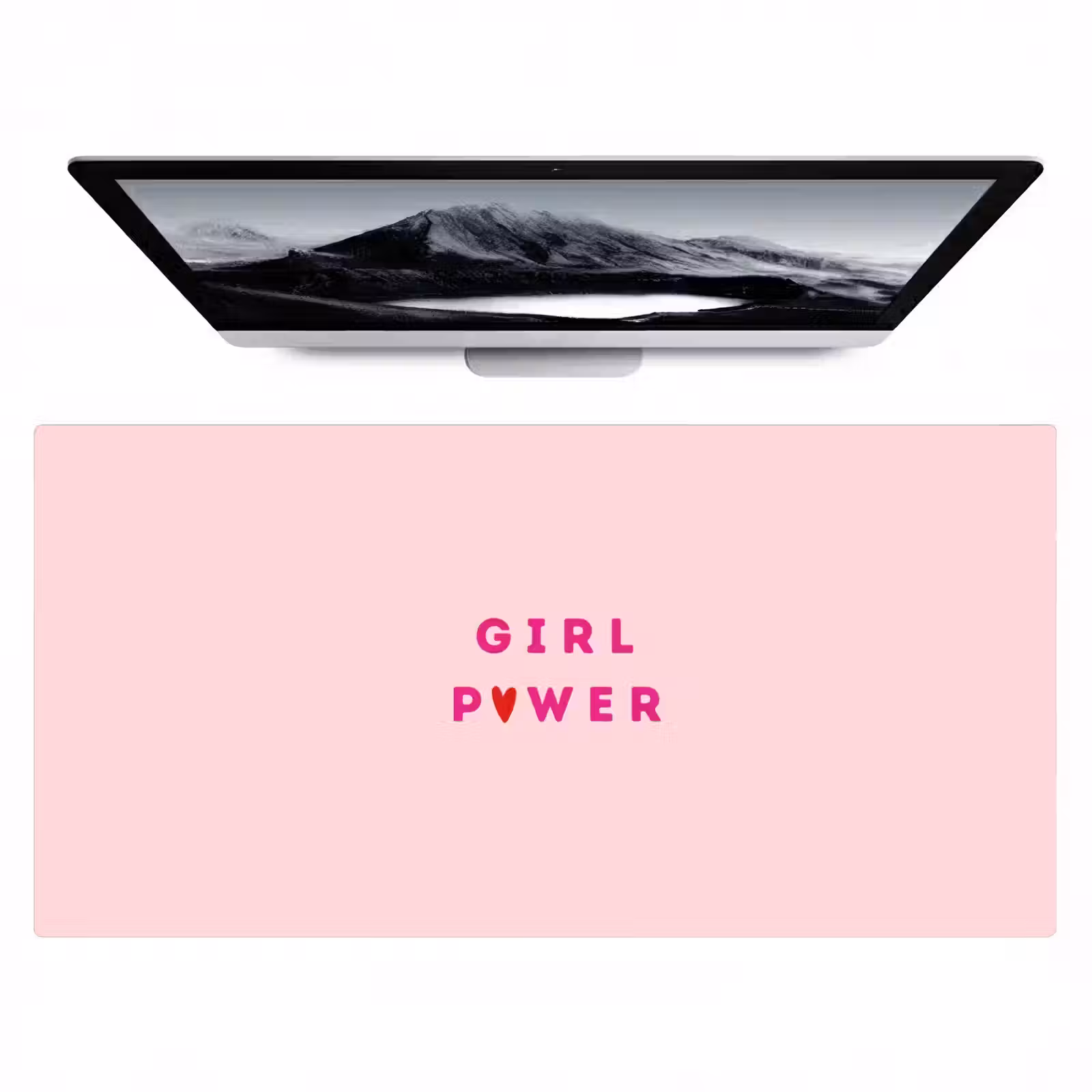 Bureau onderlegger - Girl power - Roze - Hartje — 1