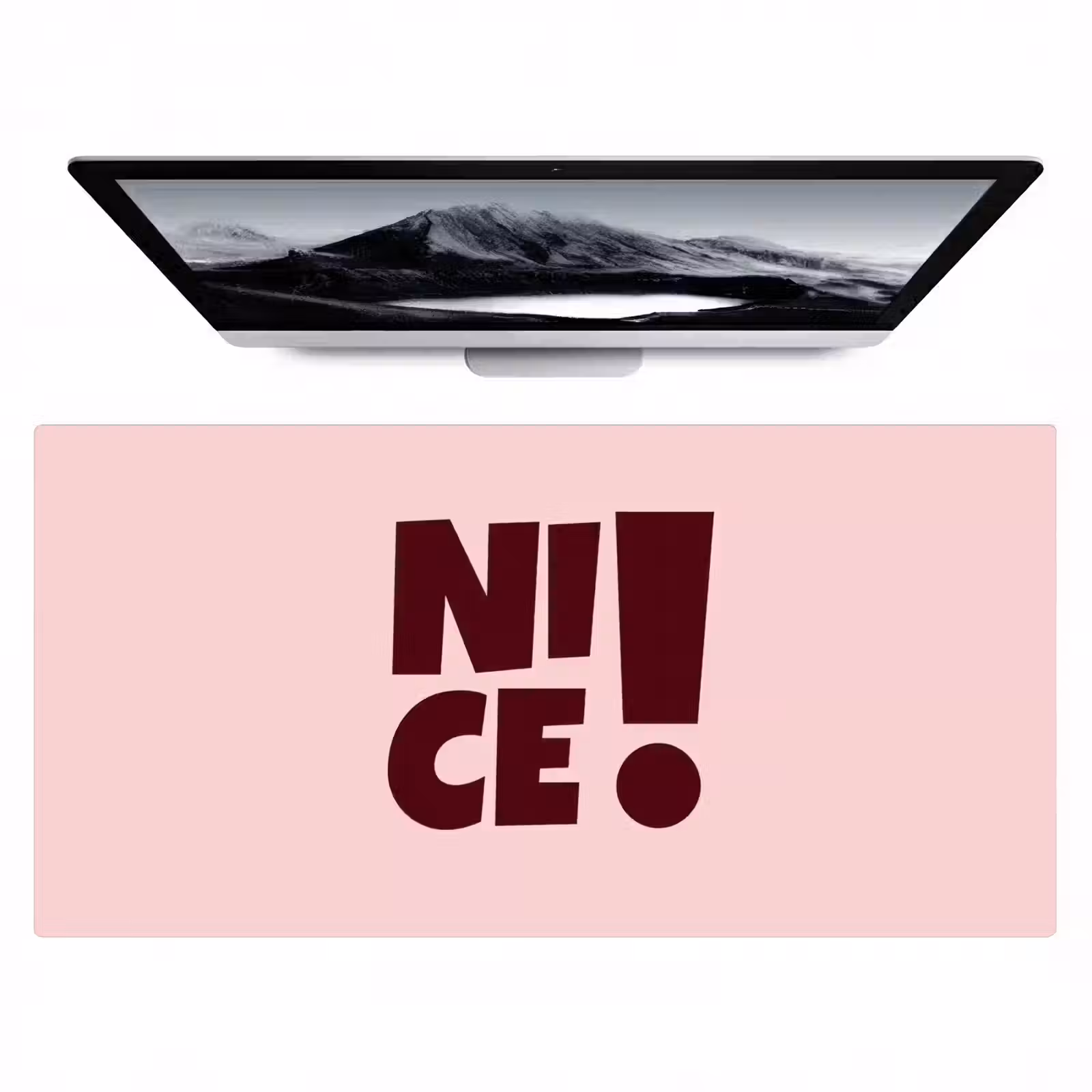 Bureau onderlegger - Nice - Uitroepteken - Roze — 1