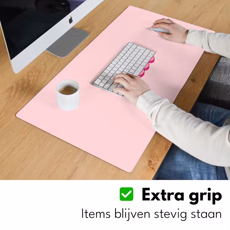 Bureau onderlegger - Bisou - Roze - Schaduw — 6