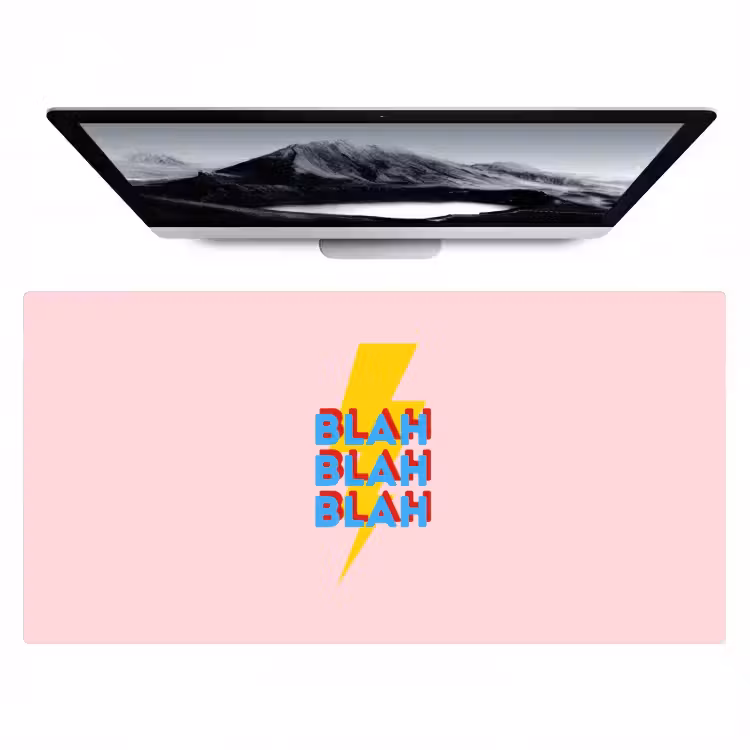 Bureau onderlegger - Blah - Bliksem - Roze — 1