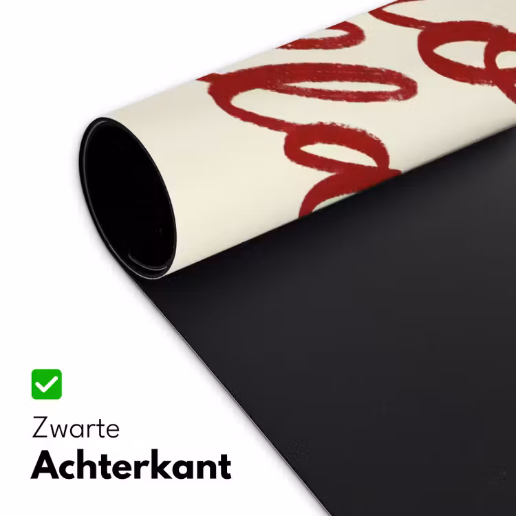 Bureau onderlegger - Ciao bella - Rood - Wit - Minimalistisch — 5
