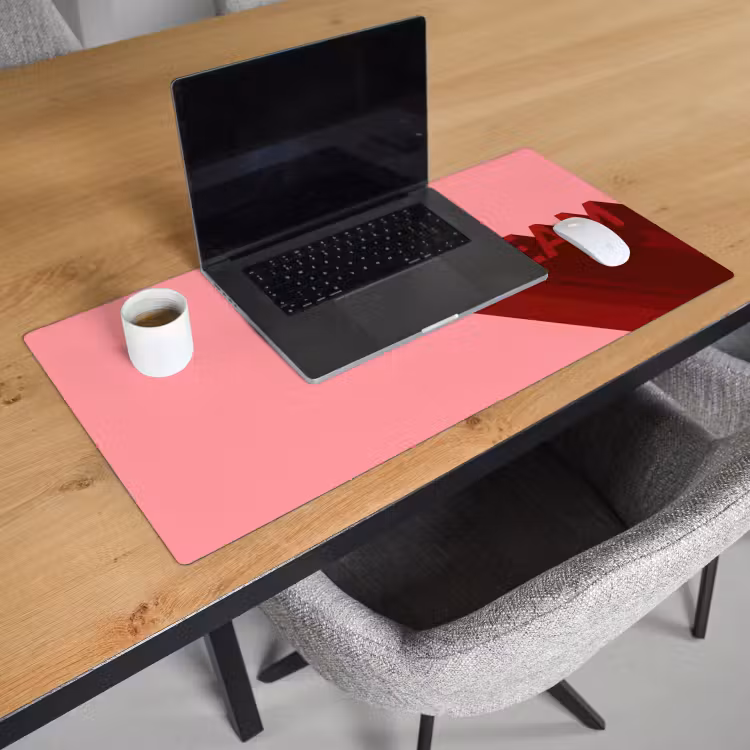 Bureau onderlegger - Dream - 3D - Rood - Roze — 3