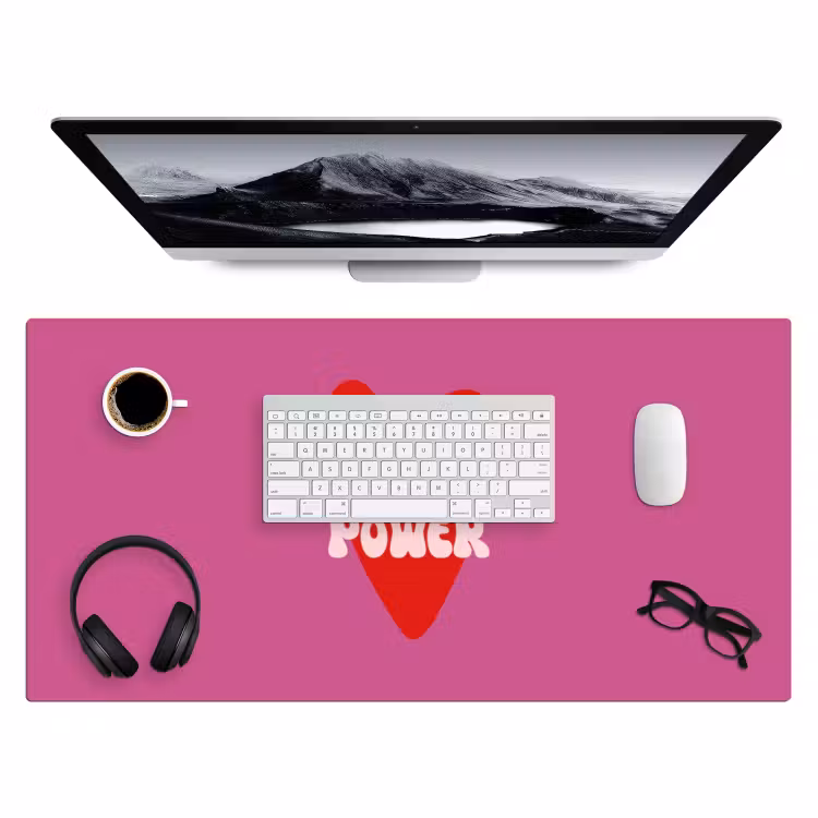 Bureau onderlegger - Girl power - Hart - Roze - Rood — 4