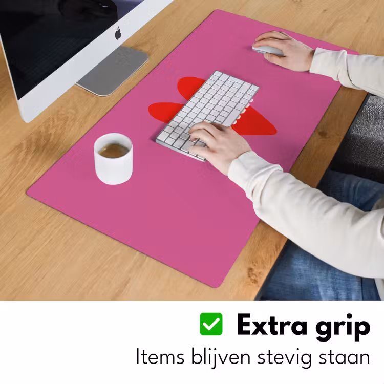 Bureau onderlegger - Girl power - Hart - Roze - Rood — 6
