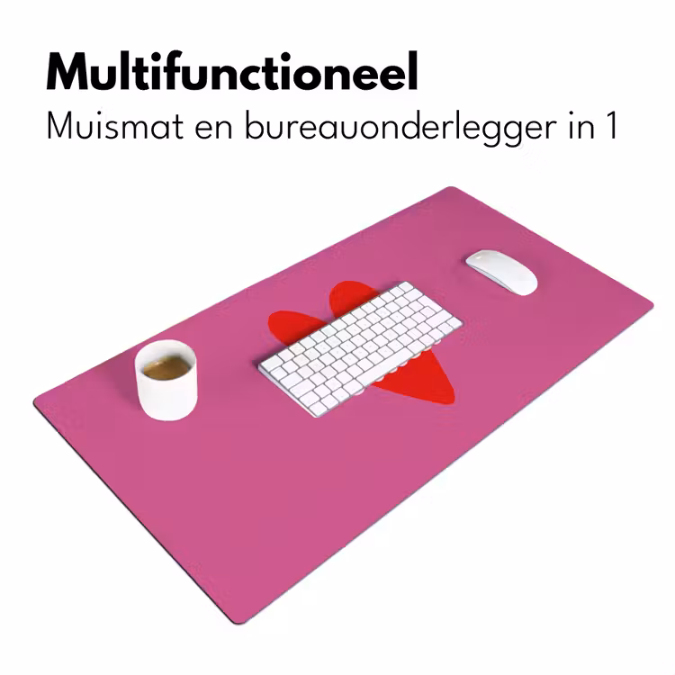 Bureau onderlegger - Girl power - Hart - Roze - Rood — 7