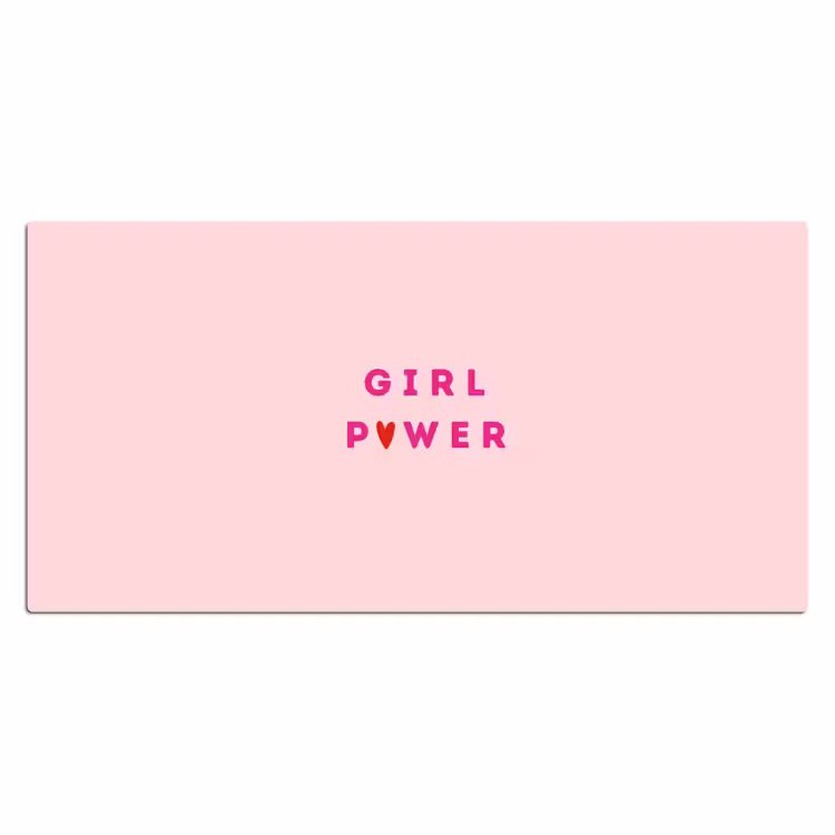 Bureau onderlegger - Girl power - Roze - Hartje — 2