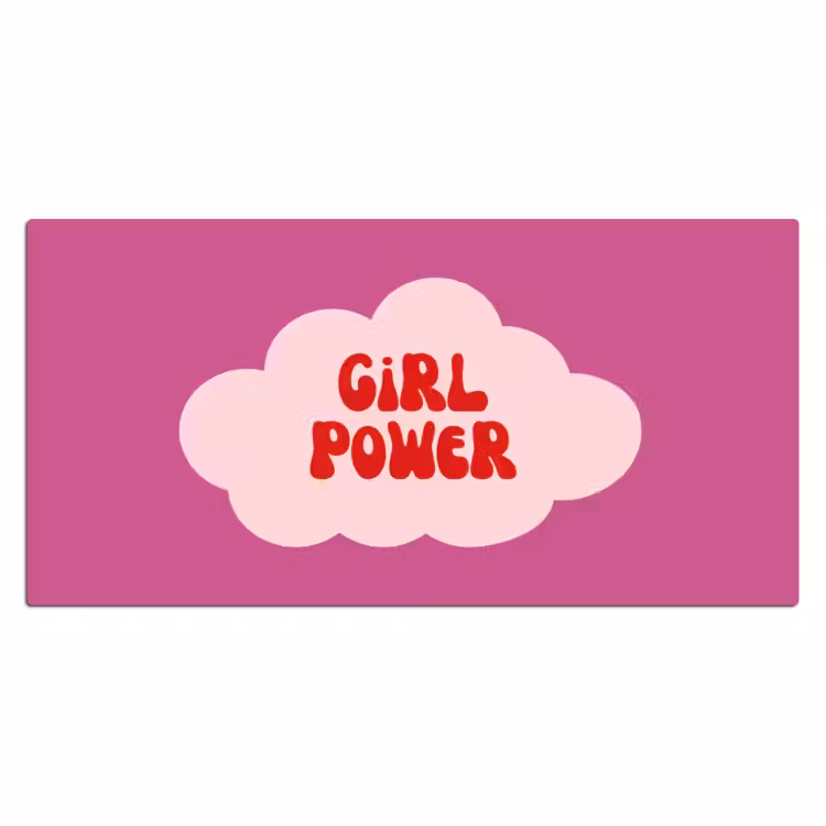 Bureau onderlegger - Girl power - Wolk - Roze — 2