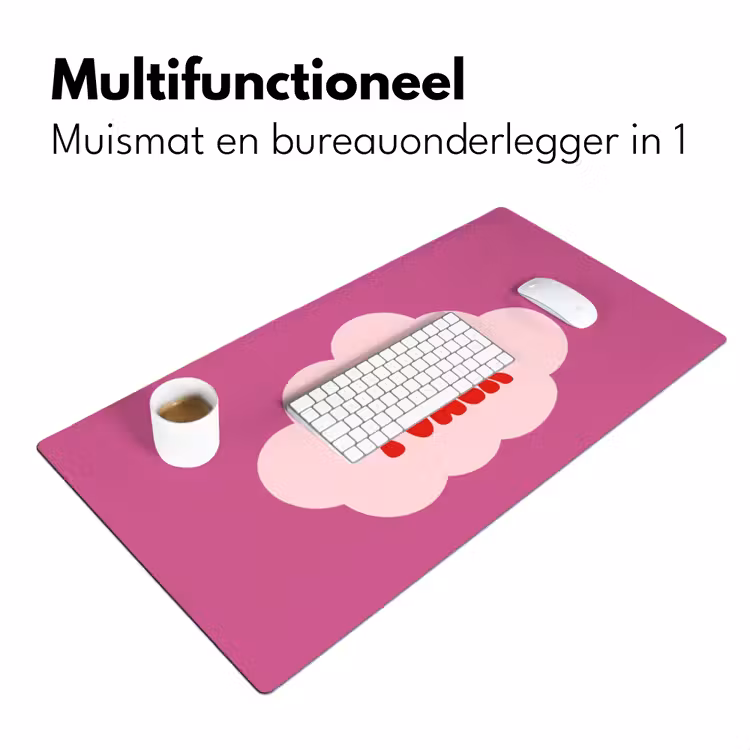 Bureau onderlegger - Girl power - Wolk - Roze — 7