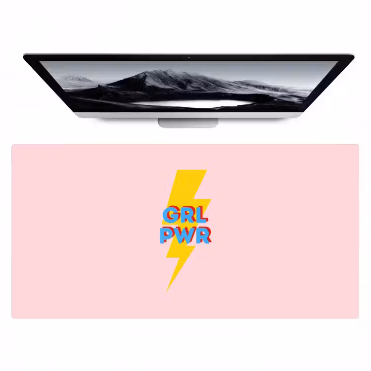 Bureau onderlegger - Grl pwr - Bliksem - Roze — 1