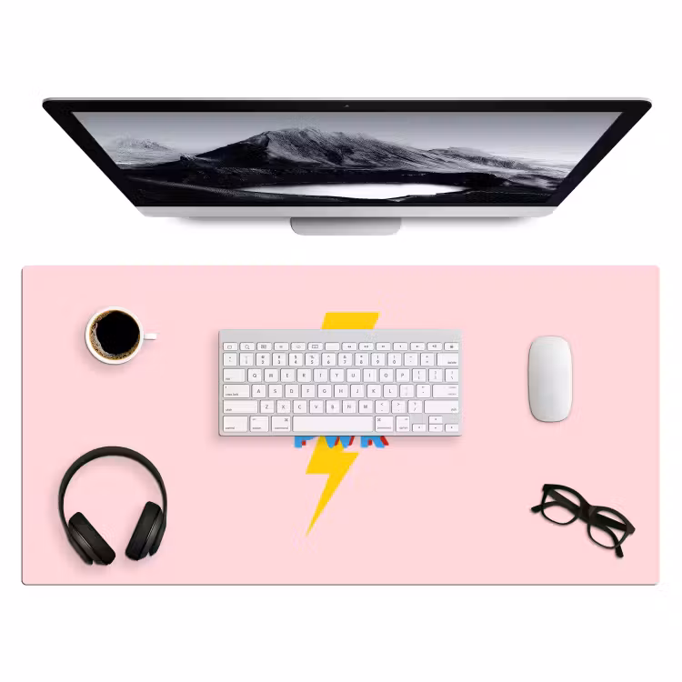 Bureau onderlegger - Grl pwr - Bliksem - Roze — 4