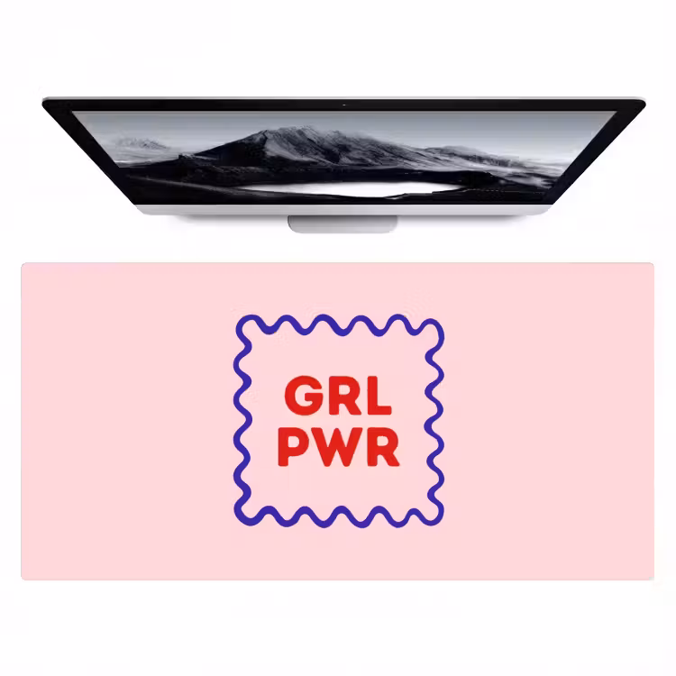 Bureau onderlegger - Grl pwr - Roze - Kader — 1