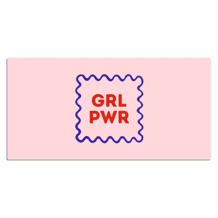 Bureau onderlegger - Grl pwr - Roze - Kader — 2