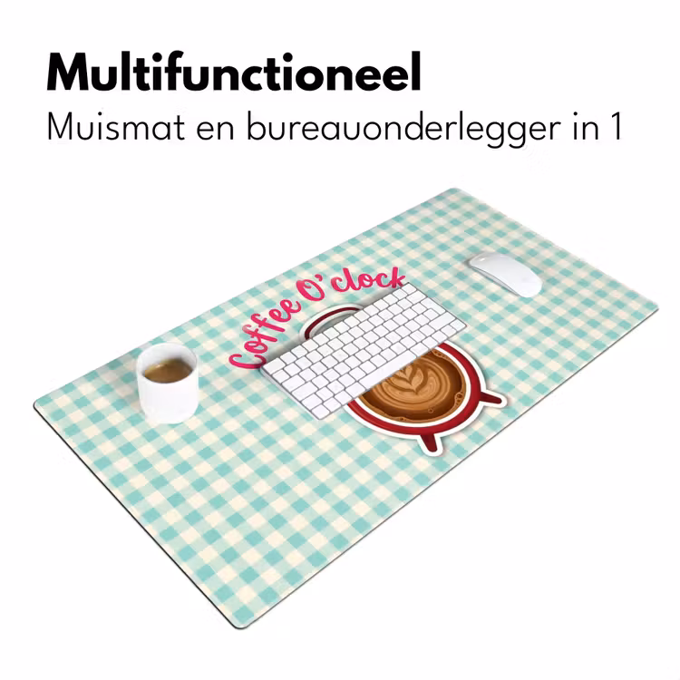 Bureau onderlegger - Koffie - Klok - Groen — 7