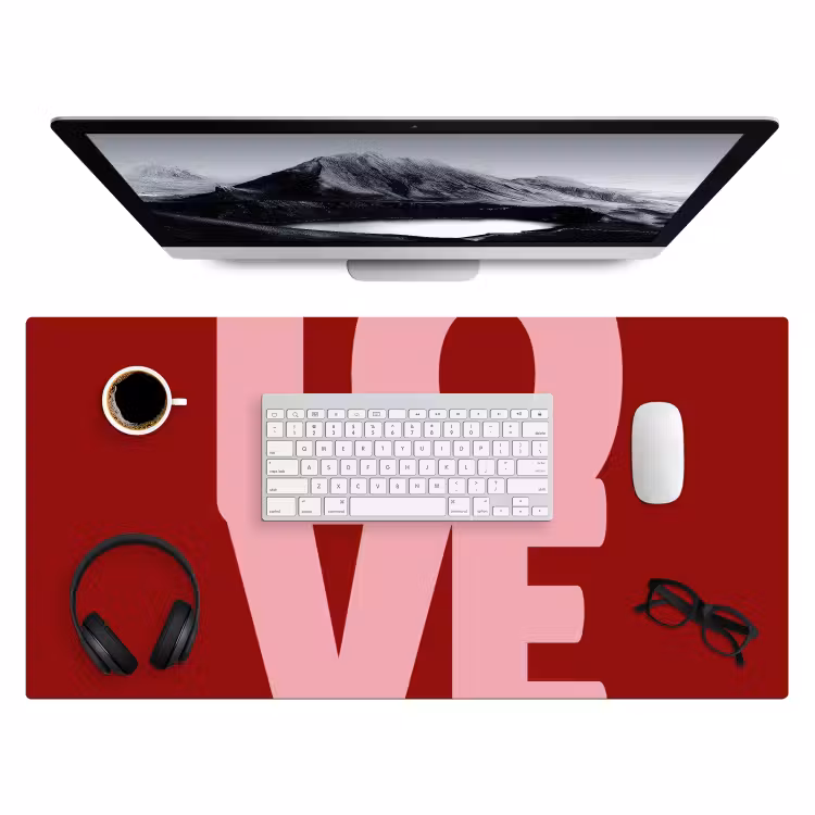 Bureau onderlegger - Love - Rood - Blokletters — 4