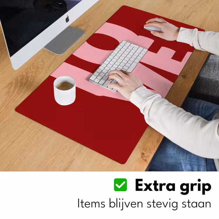 Bureau onderlegger - Love - Rood - Blokletters — 6