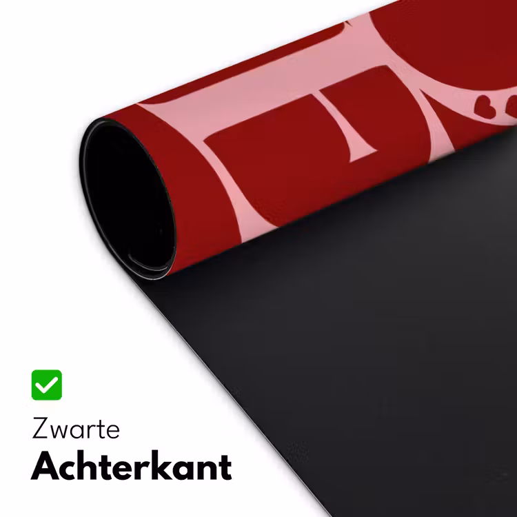 Bureau onderlegger - Love - Rood - Hatjes — 5