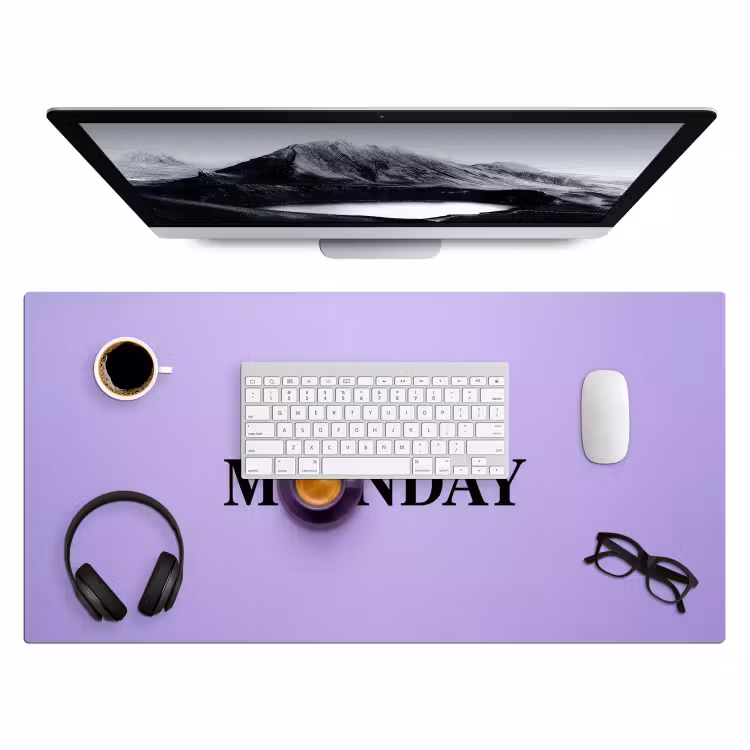 Bureau onderlegger - Maandag - Mok - Koffie - Paars — 4