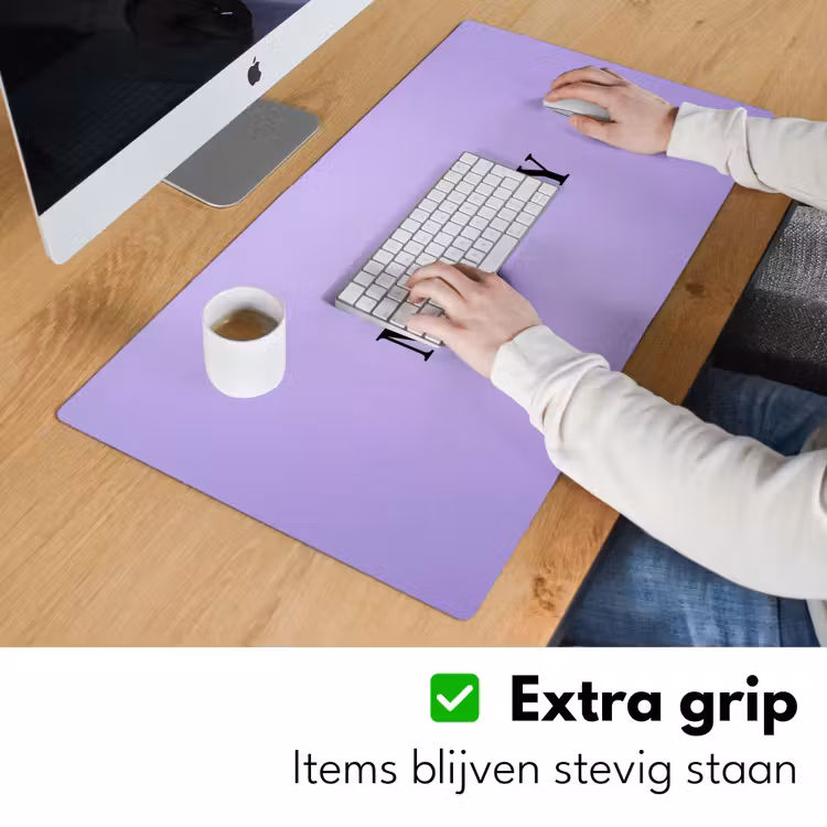 Bureau onderlegger - Maandag - Mok - Koffie - Paars — 6