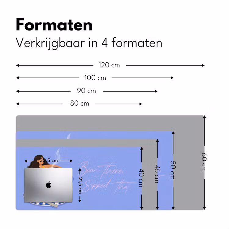 Bureau onderlegger - Mok - Koffie - Vrouw - Paars — 8