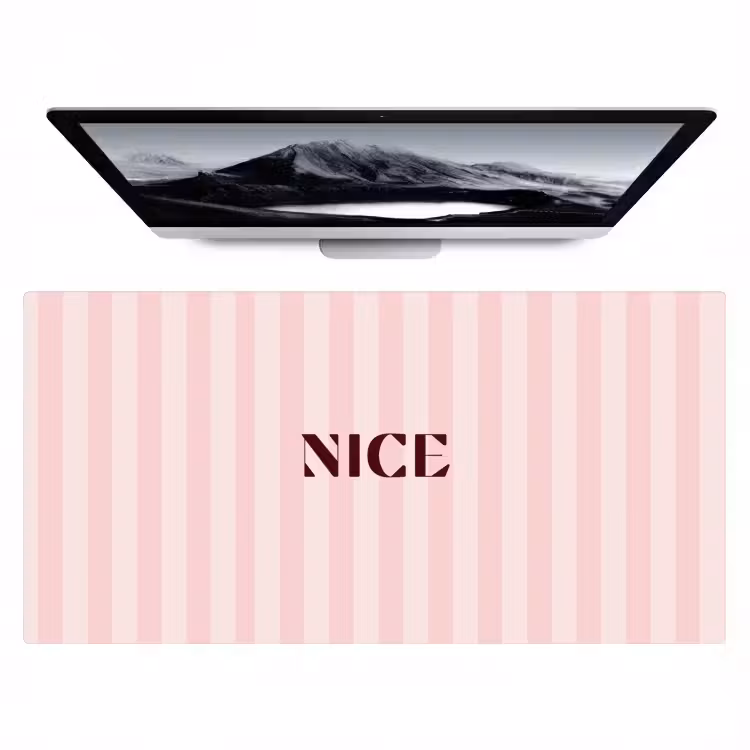 Bureau onderlegger - Nice - Strepen - Roze — 1