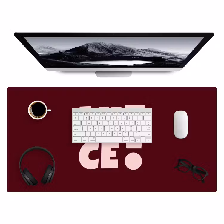 Bureau onderlegger - Nice - Uitroepteken - Rood — 4