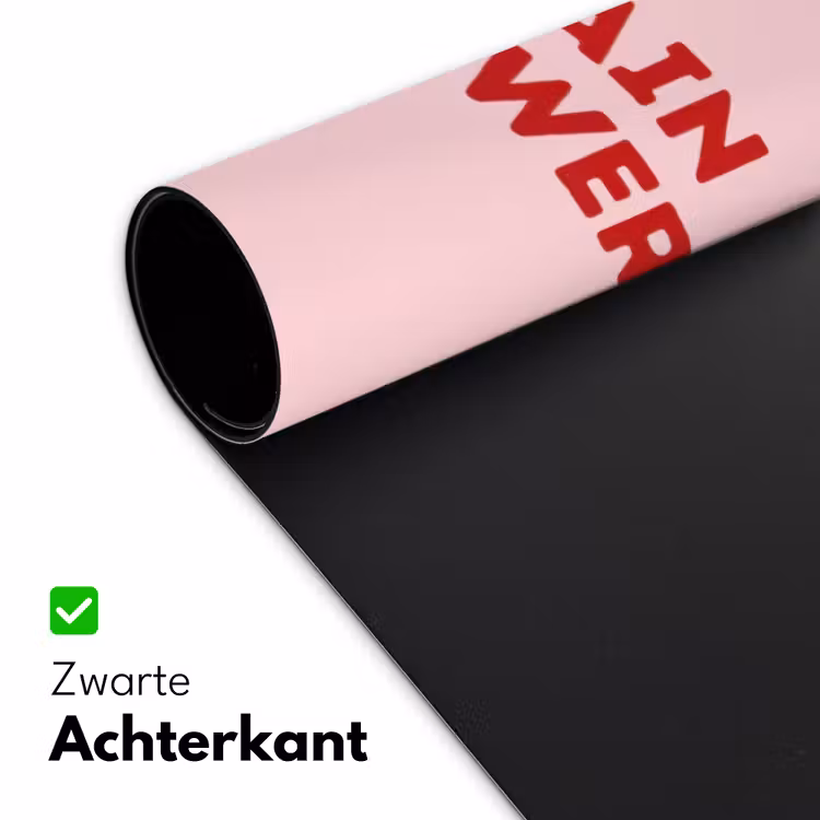 Bureau onderlegger - No rain no flowers - Minimalistisch - Roze - Bloem — 5