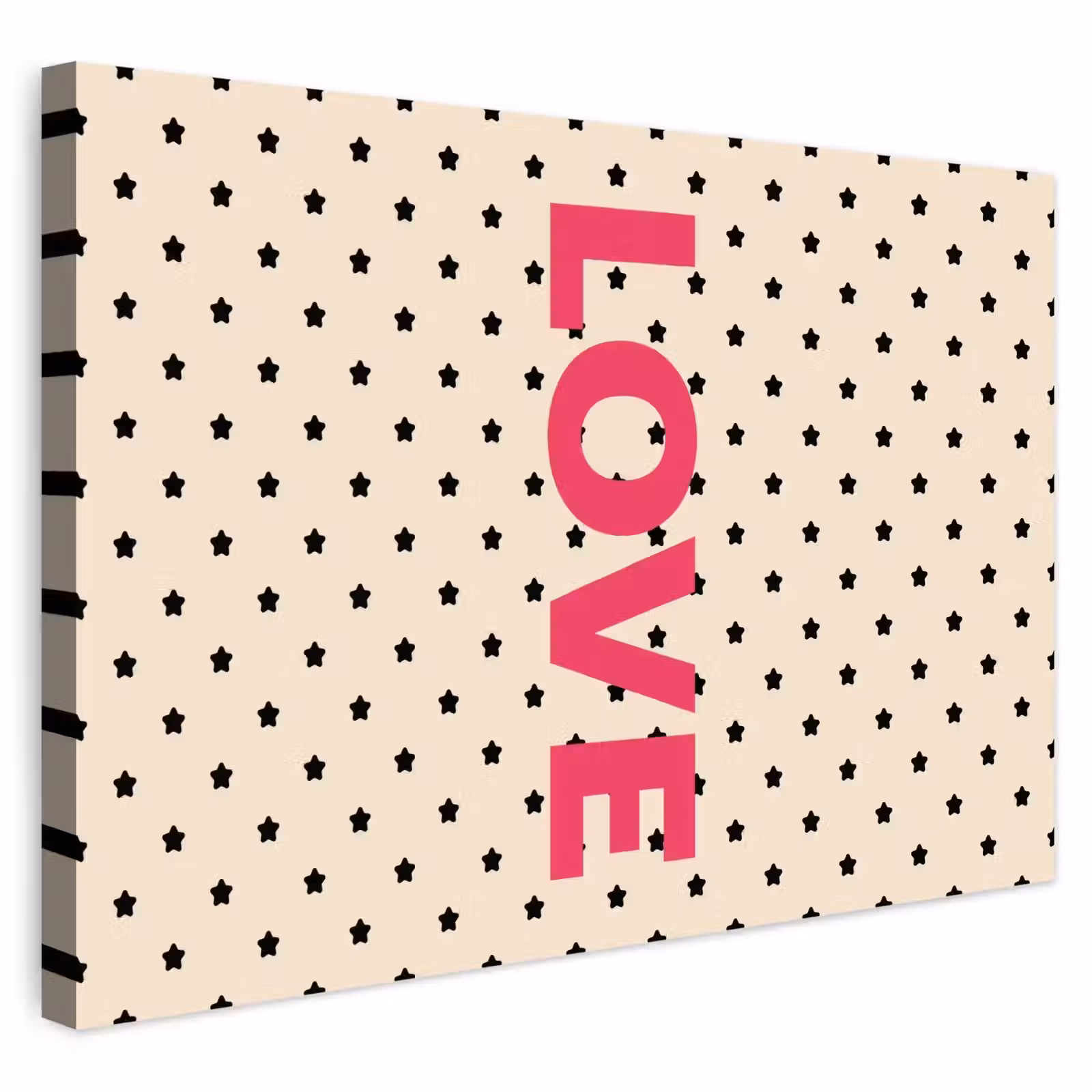 Buiten canvas - Love - Stippen - Roze — 1