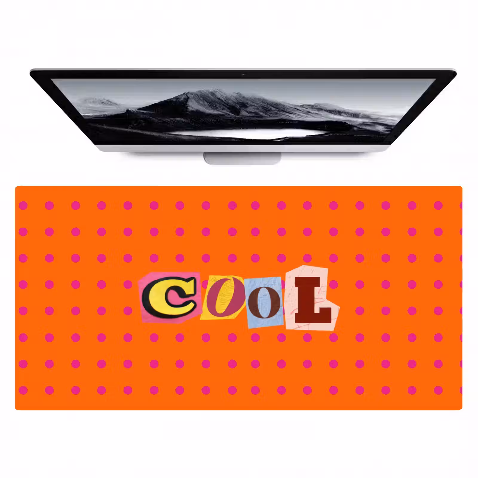 Bureau onderlegger - Cool - Stippen - Oranje — 1