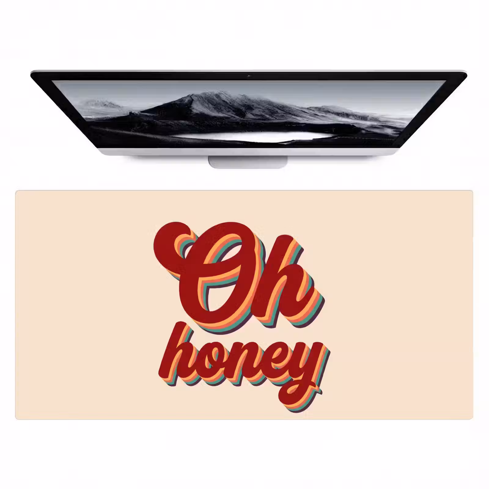 Bureau onderlegger - Oh honey - Rood - Schaduw — 1