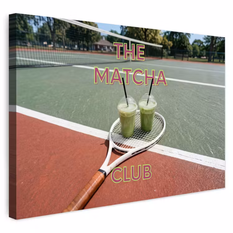 Buiten canvas - Matcha Club - Tennis - Matcha — 1
