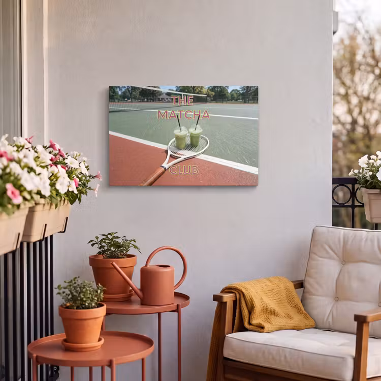 Buiten canvas - Matcha Club - Tennis - Matcha — 3