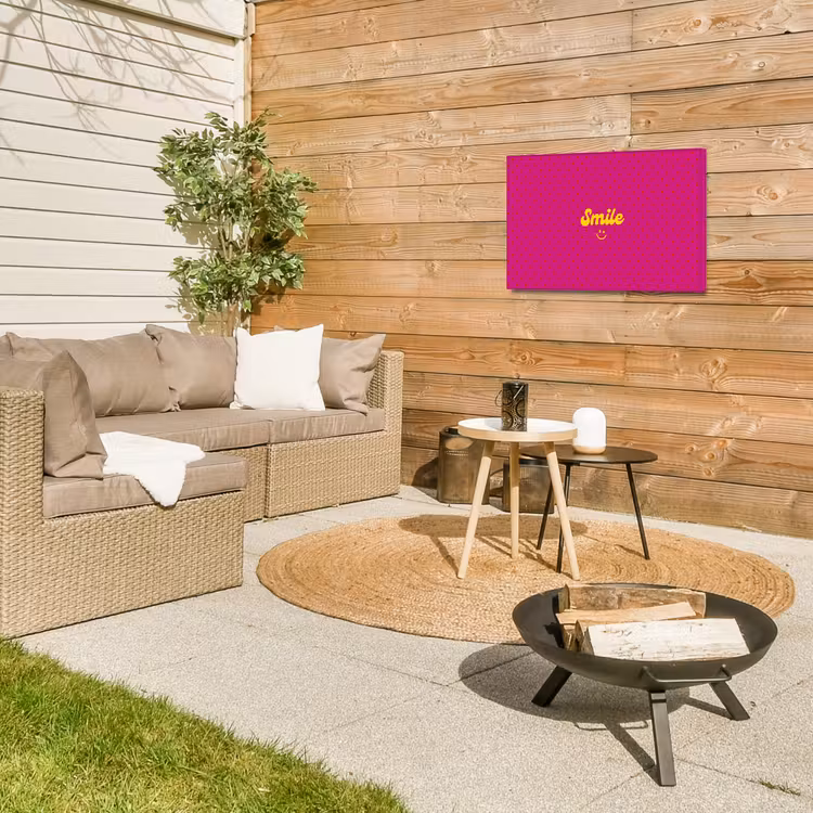 Buiten canvas - Smile - Stippen - Roze — 5