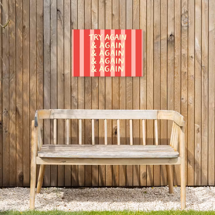 Buiten canvas - Strepen - Rood - Try again — 3