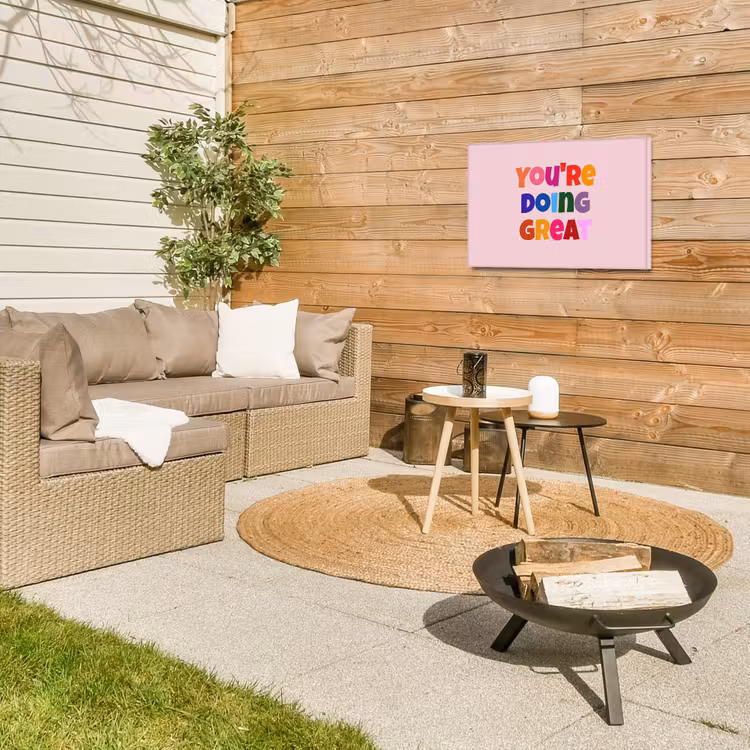 Buiten canvas - You're doing great - Roze - Kleurrijk — 5