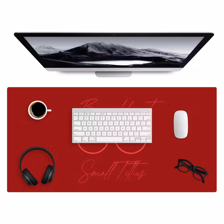 Bureau onderlegger - big heart small titties - Hart - Rood — 4