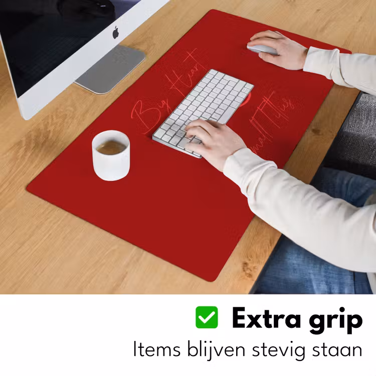 Bureau onderlegger - big heart small titties - Hart - Rood — 6