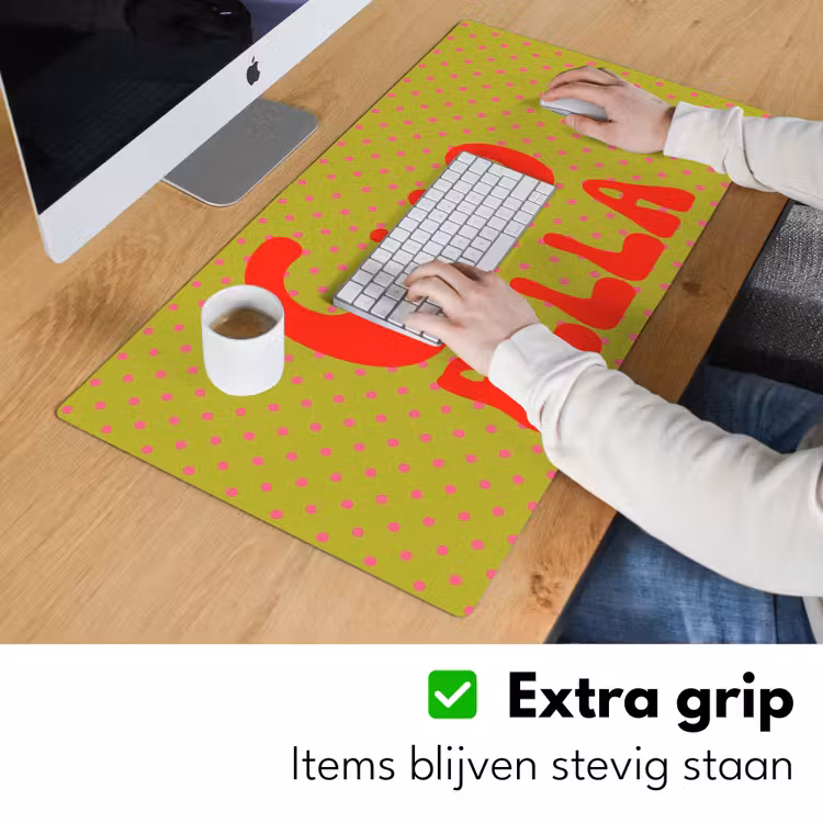 Bureau onderlegger - Ciao bella - Rood - Groen - Stippen — 6