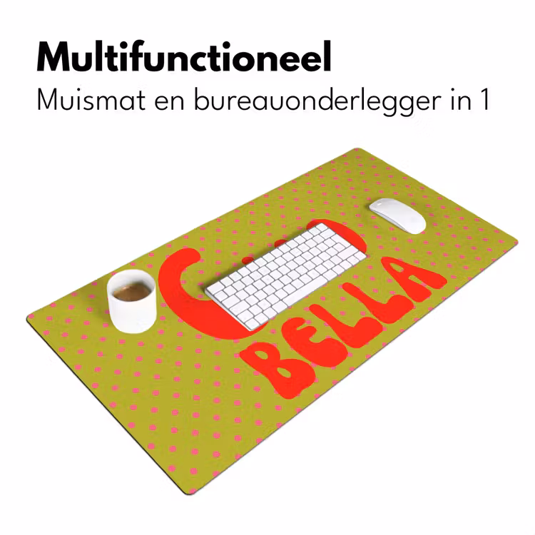 Bureau onderlegger - Ciao bella - Rood - Groen - Stippen — 7