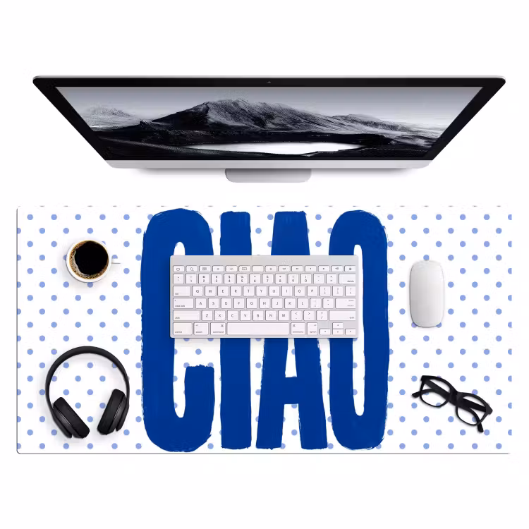 Bureau onderlegger - Ciao - Blauw - Stippen — 4