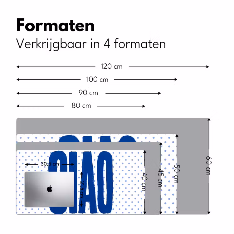 Bureau onderlegger - Ciao - Blauw - Stippen — 8