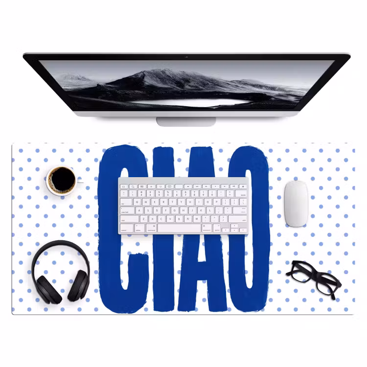 Bureau onderlegger - Ciao - Stippen - Roze - Wit — 4
