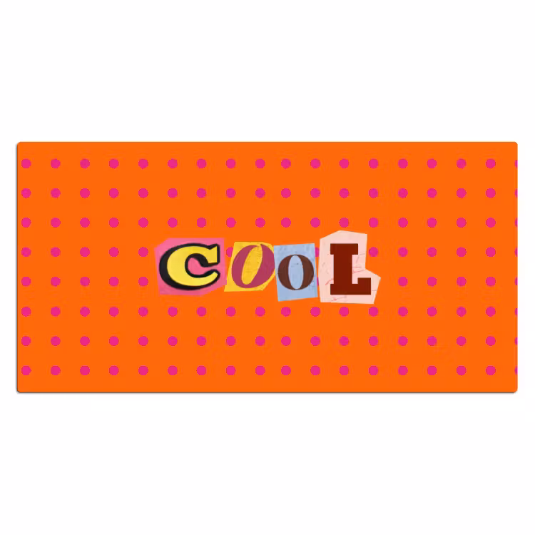 Bureau onderlegger - Cool - Stippen - Oranje — 2