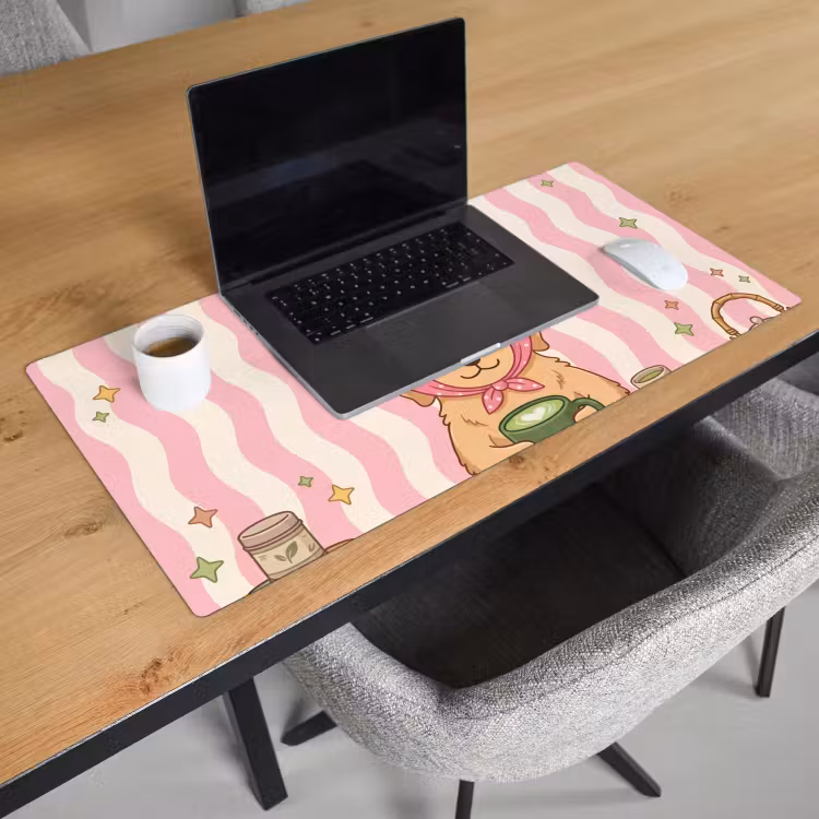 Bureau onderlegger - Matcha - Hond - Roze - Groen — 3