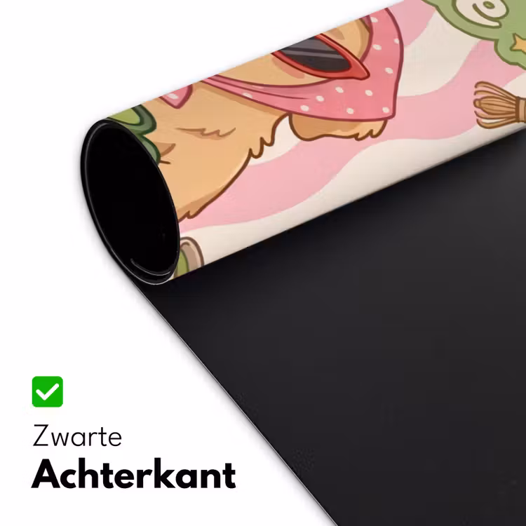 Bureau onderlegger - Matcha - Hond - Roze - Groen — 5