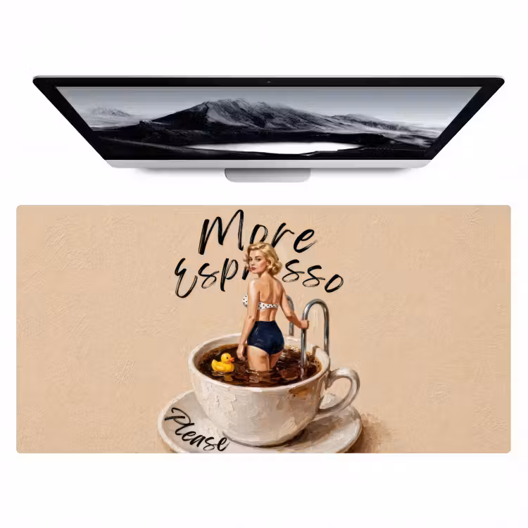 Bureau onderlegger - More espresso - Koffie - Eend — 1