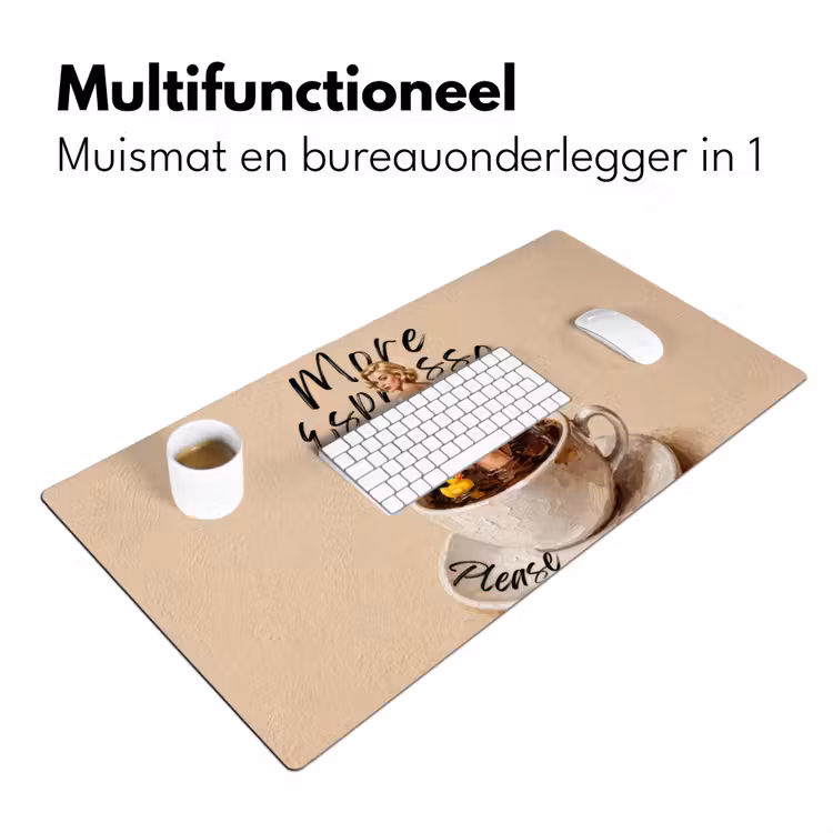 Bureau onderlegger - More espresso - Koffie - Eend — 7