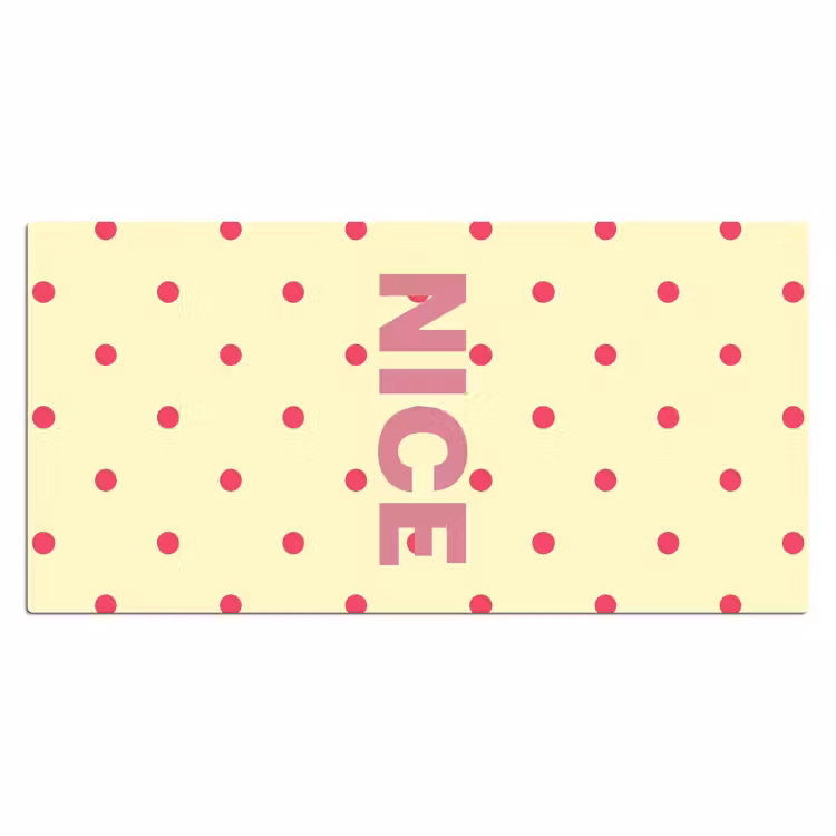 Bureau onderlegger - Nice - Stippen - Roze - Geel — 2