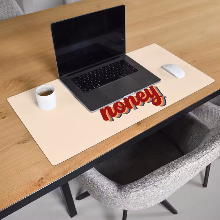 Bureau onderlegger - Oh honey - Rood - Schaduw — 3