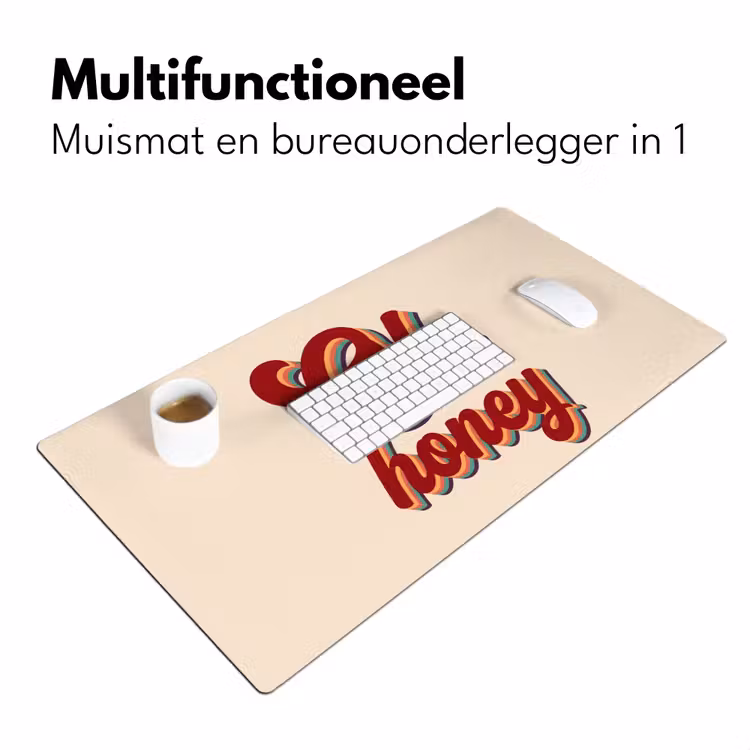 Bureau onderlegger - Oh honey - Rood - Schaduw — 7