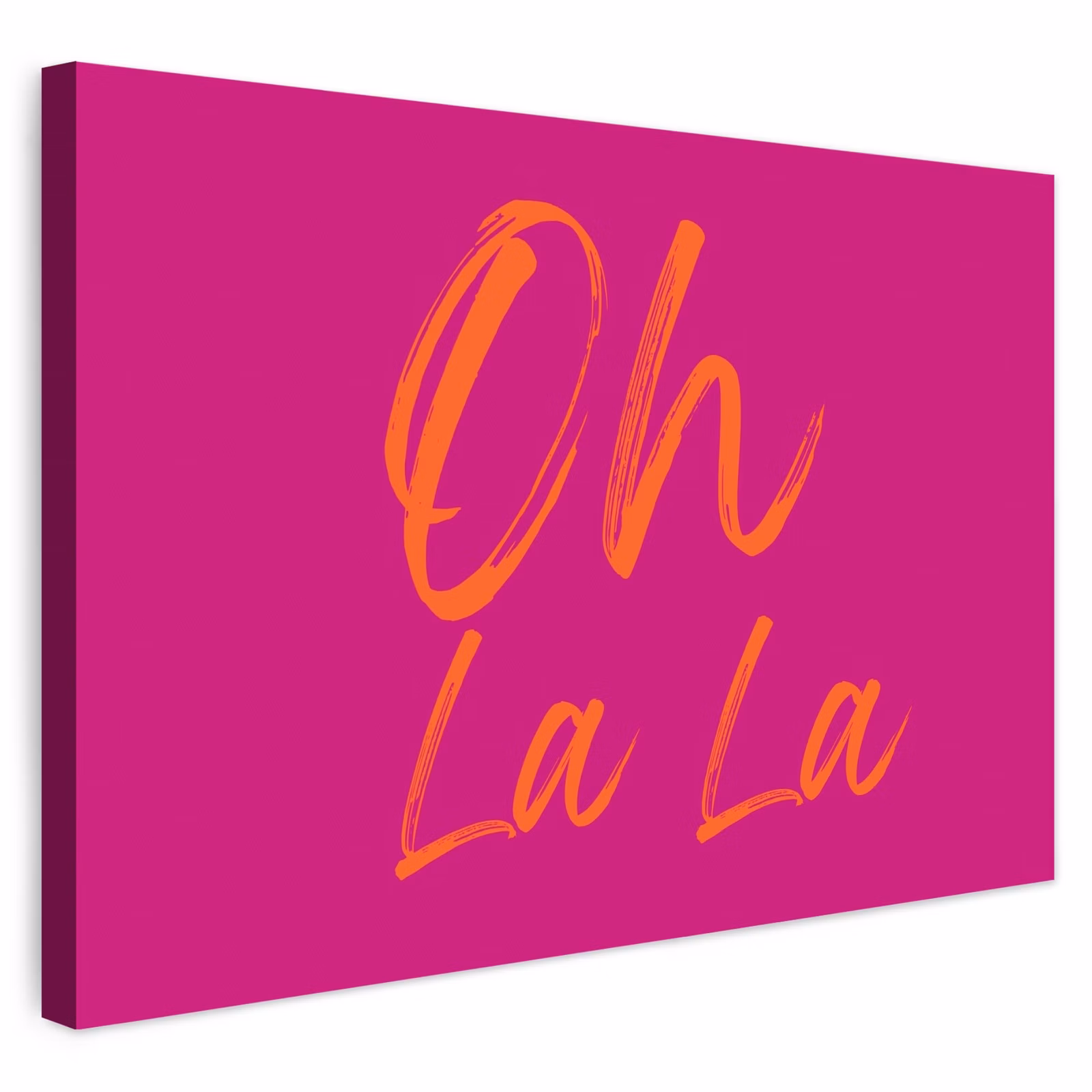 Buiten canvas - Oh la la - Oranje - Roze — 1